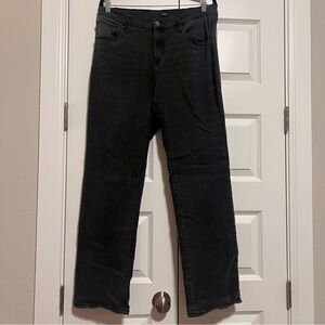Express Women's Soft Black Straight Leg Jeans